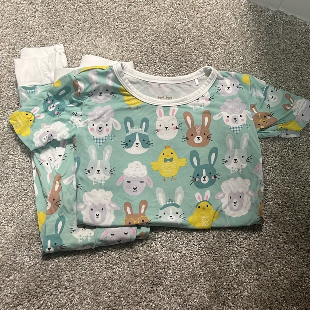 Little sleepies bunny pajama set, 3T